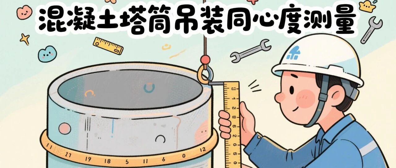 钢混塔筒吊装同心度