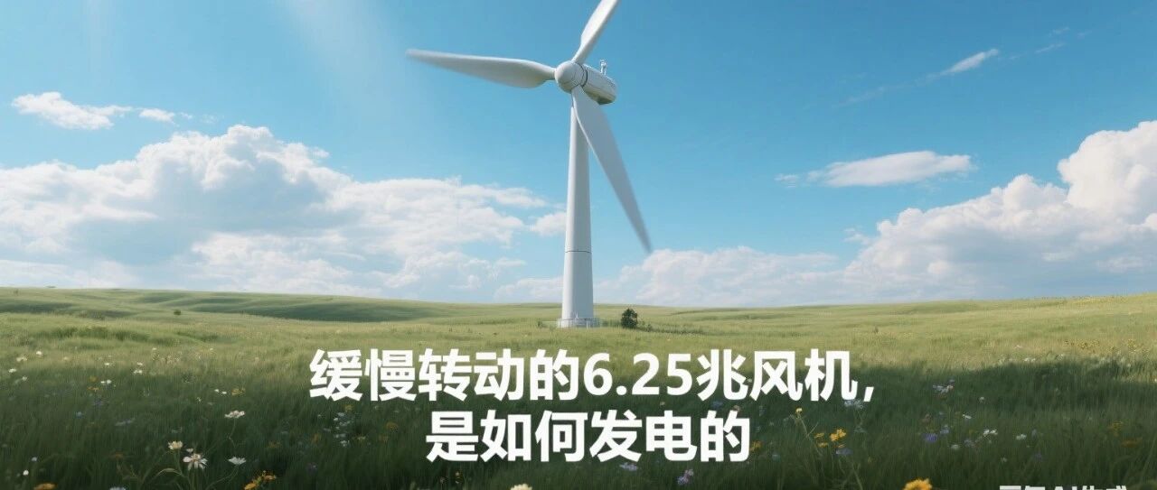 缓慢转动的625兆风机是如何发电的