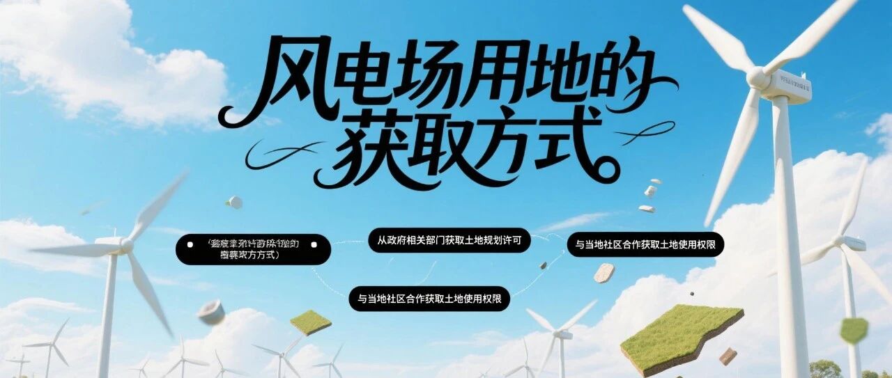 风电场用地的获取方式