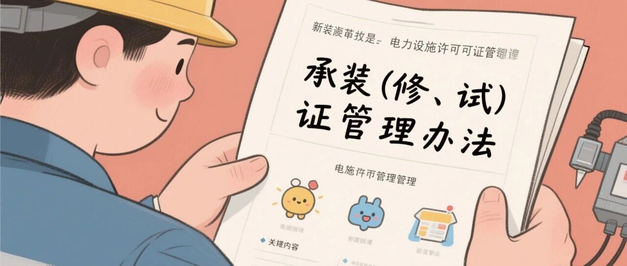 新修订的承装修试电力设施许可证管理办法