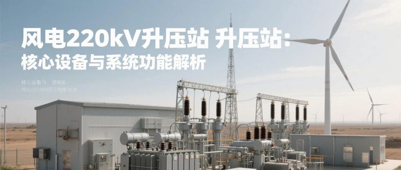 风电220kV升压站核心设备与系统功能解析